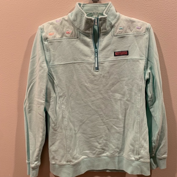 mint green vineyard vines quarter zip - Picture 2 of 3